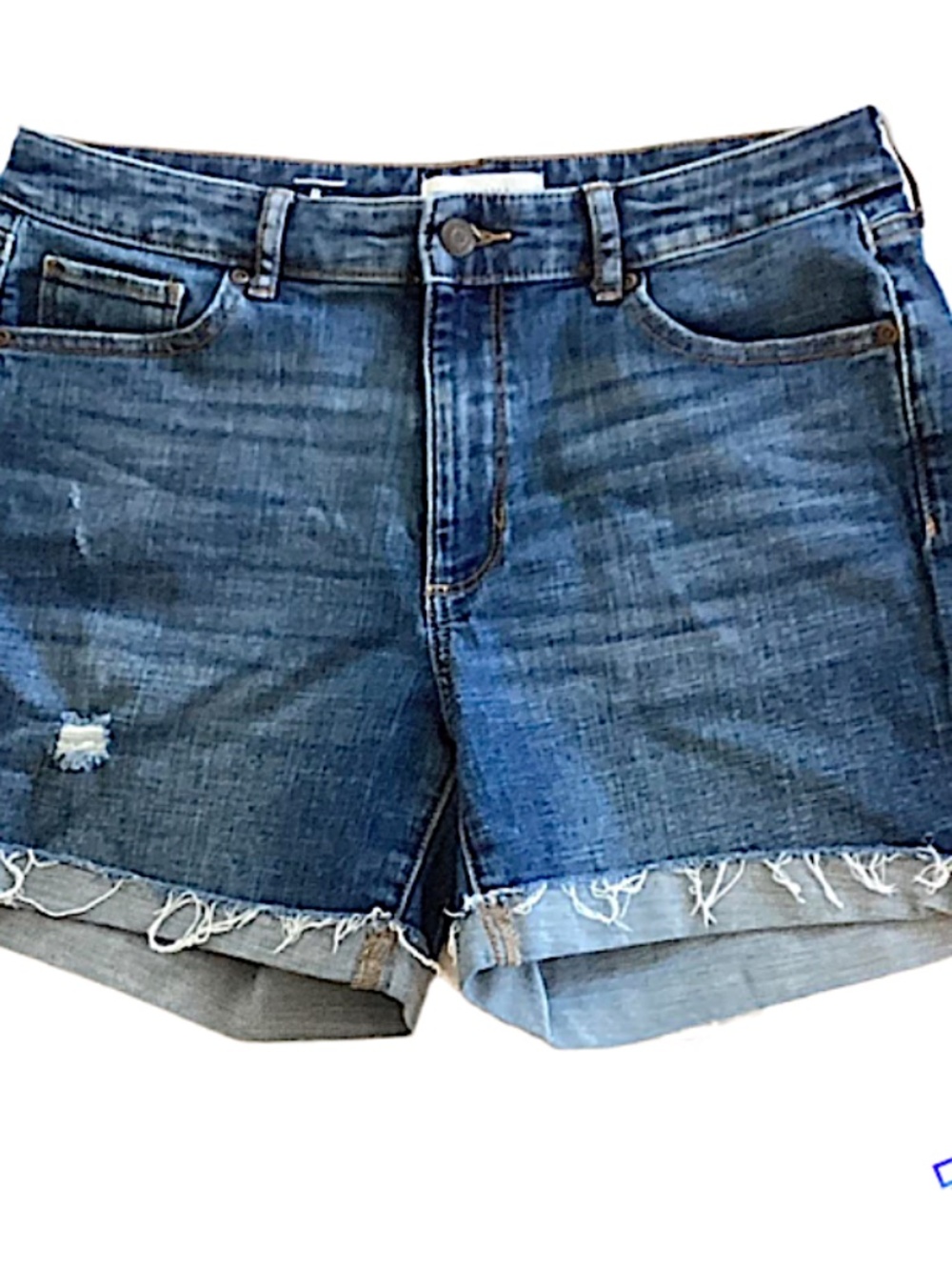 Sonoma Womens Blue Denim Shorts, 10